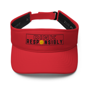 Dink Responsibly FlexFit™ Visor - Black/Gold